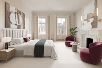 design interior digital staging for real estate listing, 3d virtual home staging