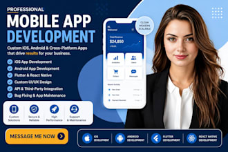 do mobile app development for ios and android with flutter app development