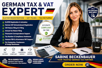 file german tax return, vat, umsatzsteuer and elster registration