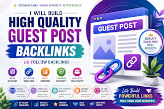 build high quality guest post backlinks