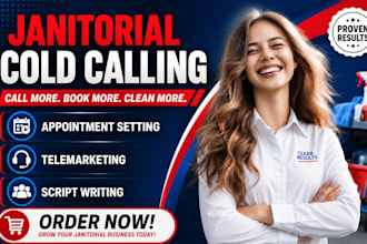 janitorial cold calling, cold calling, janitorial cleaning services, hvac leads