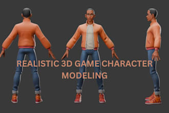 create realistic 3d game character 3d character modeling for games and animation