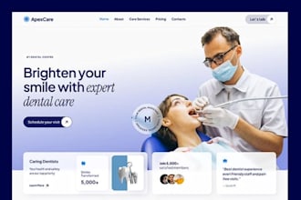 design health care website dental medical clinic spa home care hospital website