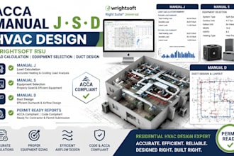 do acca manual j s d hvac design using wrightsoft rsu for permits