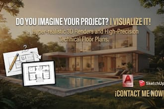 convert sketches, images or pdfs to autocad 2d plans and 3d models