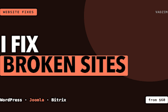 fix bugs and make changes on your website