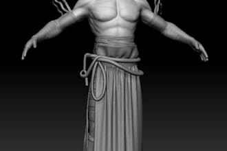 sculpt realistic 3d characters with clo3d cloths, zbrush and maya