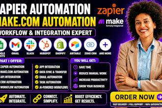 zapier automation, zapier integration, make com automation, crm automation