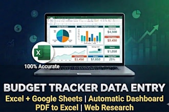 create a professional budget tracker with charts in excel