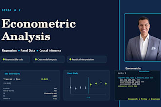 do econometric analysis in stata or r