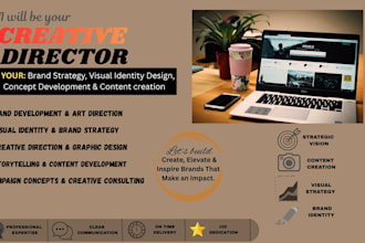 be your creative director for brand strategy, campaigns and visual identity