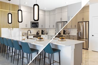 do real estate hdr editing and interior twilight editing