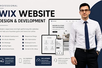 design a modern wix website or redesign your wix website