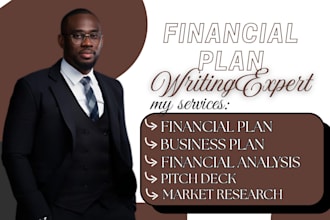 write a financial plan, financial model, and financial projections