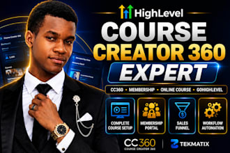 course creator 360 copy clone cc360 gohighlevel website landing page funnel ghl