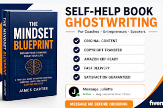 ghostwrite a self help, personal development, or coaching workbook for amazon