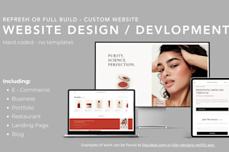 design and develop a website