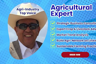 promote your agribusiness brand to my 29k linkedin network