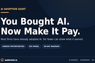 deliver an ai adoption audit and automation roadmap for your business