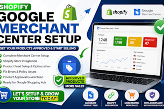 setup shopify google merchant center for product approval