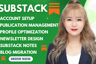 setup substack account newsletter substack note publication manage substack post