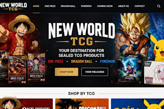 design pokemon website pokemon shopify store trading card website tcg store