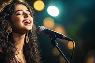be your female singer songwriter and a producer in english and in french