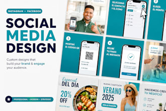 design professional instagram and facebook posts