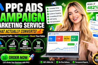 manage and setup google ads adwords  ppc campaigns