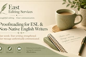 proofread 1 paragraph up to 750 words for esl writers