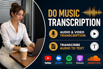 do music transcription, audio and video transcription, transcribe audio to text