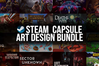 design steam capsule art steam game cover art capsule banner steam page game art