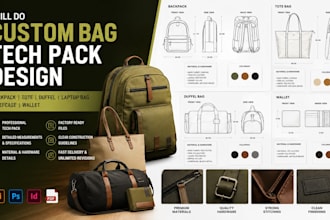 do custom bag tech pack design backpack tote duffel laptop briefcase wallet