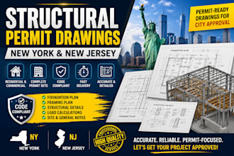 structural permit drawings for new york and new jersey