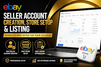 do ebay seller account creation ebay store setup and ebay listing
