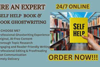 write and ghostwrite self help ebooks and nonfiction books