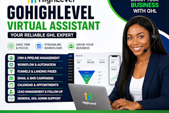 be your gohighlevel virtual assistant and ghl expert
