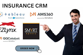 setup insurance CRM tableau jenesis ams360 epic ezlynx qqcatalyst agencysmart