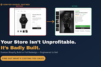 build a shopify store or redesign it for speed and conversion