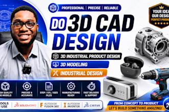 do 3d cad design 3d industrial product design 3d modeling and industrial design