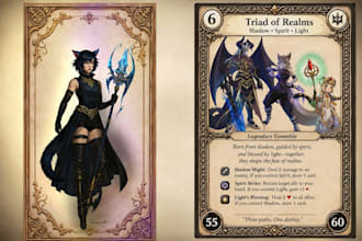 design card game board game art trading card game card illustration tarot cards