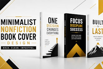 design a minimalist nonfiction book cover for amazon KDP