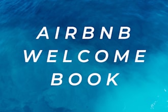 create an airbnb welcome book and house manual, journal planner, adhd planner
