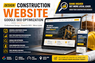 design construction sites with google SEO for more local leads