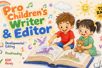 ghostwrite KDP children story book, and publish children book