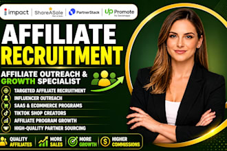 recruit affiliate recruitment influencer outreach affiliate program promotion