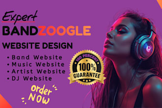 design bandzoogle website band artist bandzoogle store musician dj music website