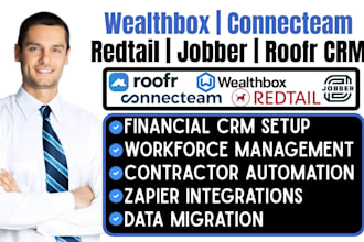 setup wealthbox redtail connecteam roofr jobber boostm8 CRM integration