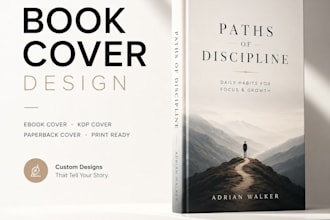design book cover, ebook cover and amazon KDP cover