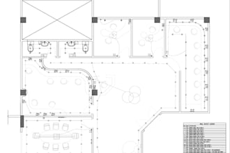 provide technical electrical plan for comfortable living space, permit drawings